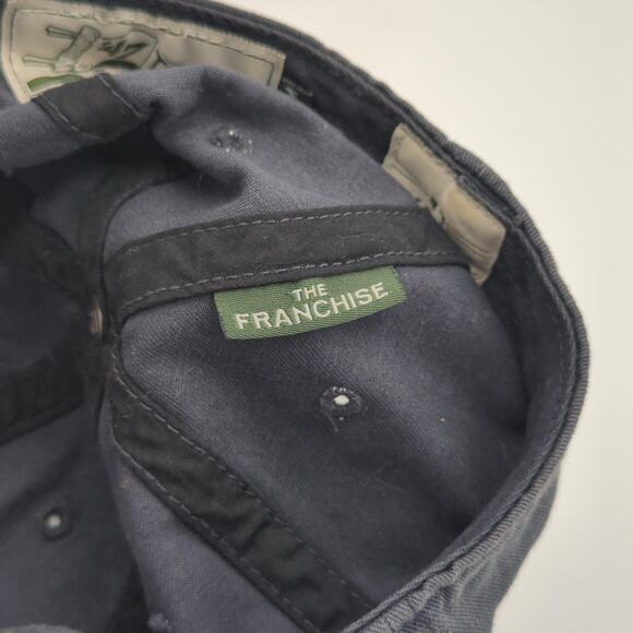 Atlanta Braves Hat Cap Mens Medium Navy MLB Baseball 47' Twins The Franchise - Picture 9 of 10